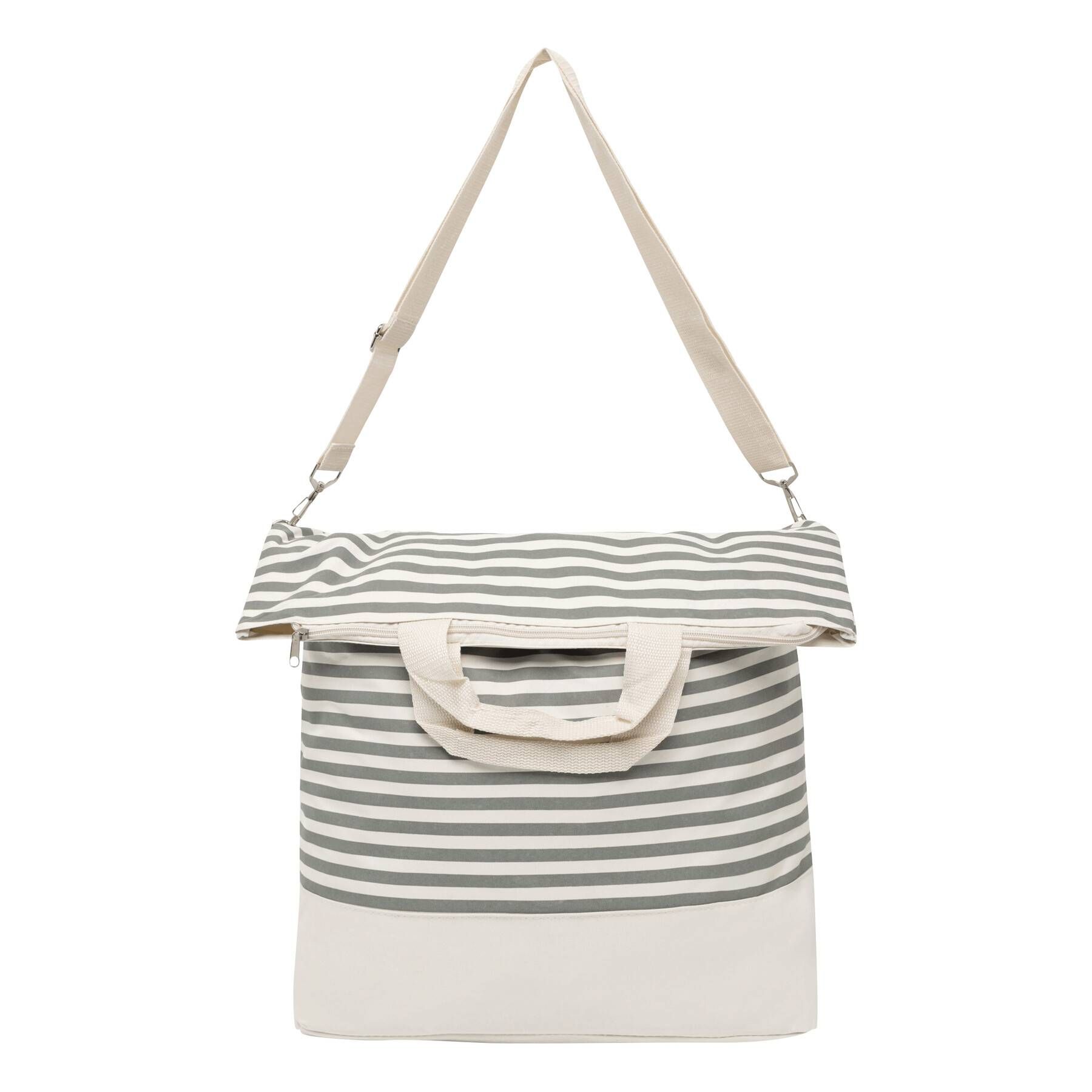 Strandtasche JUIST - beige - grau-574