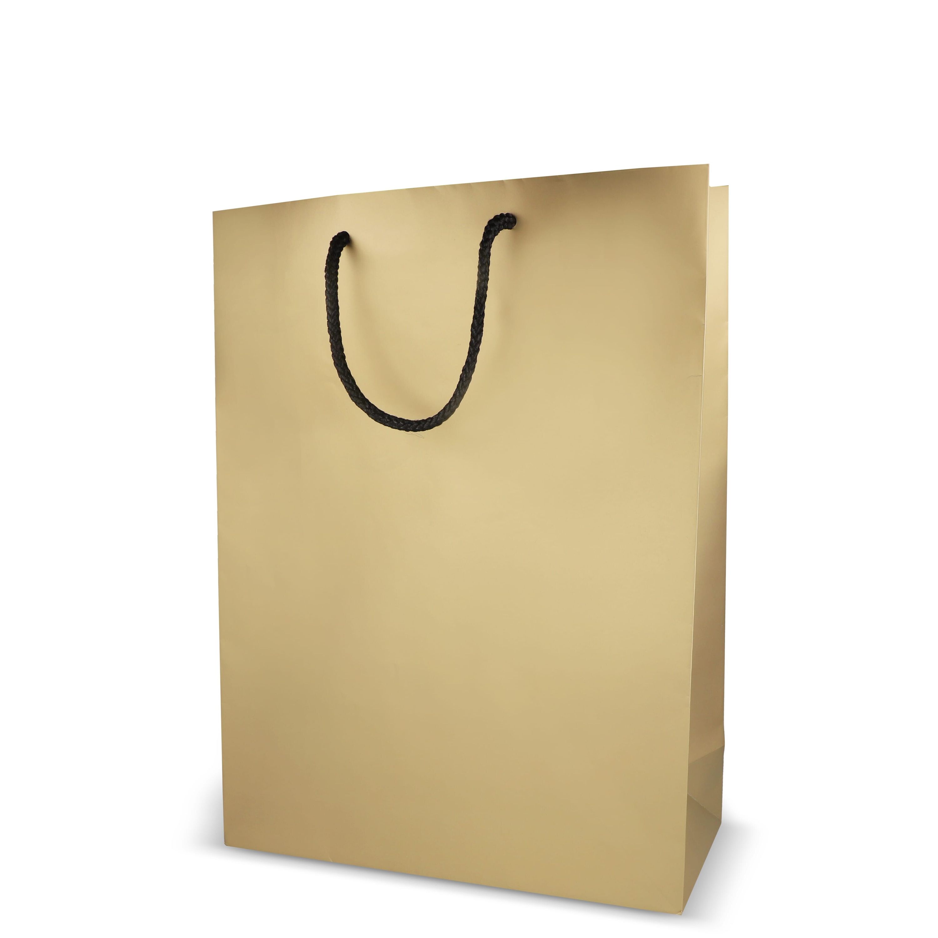 FSC Papier Geschenktasche 30 x 12 x 40cm 200g/m² - gold-825