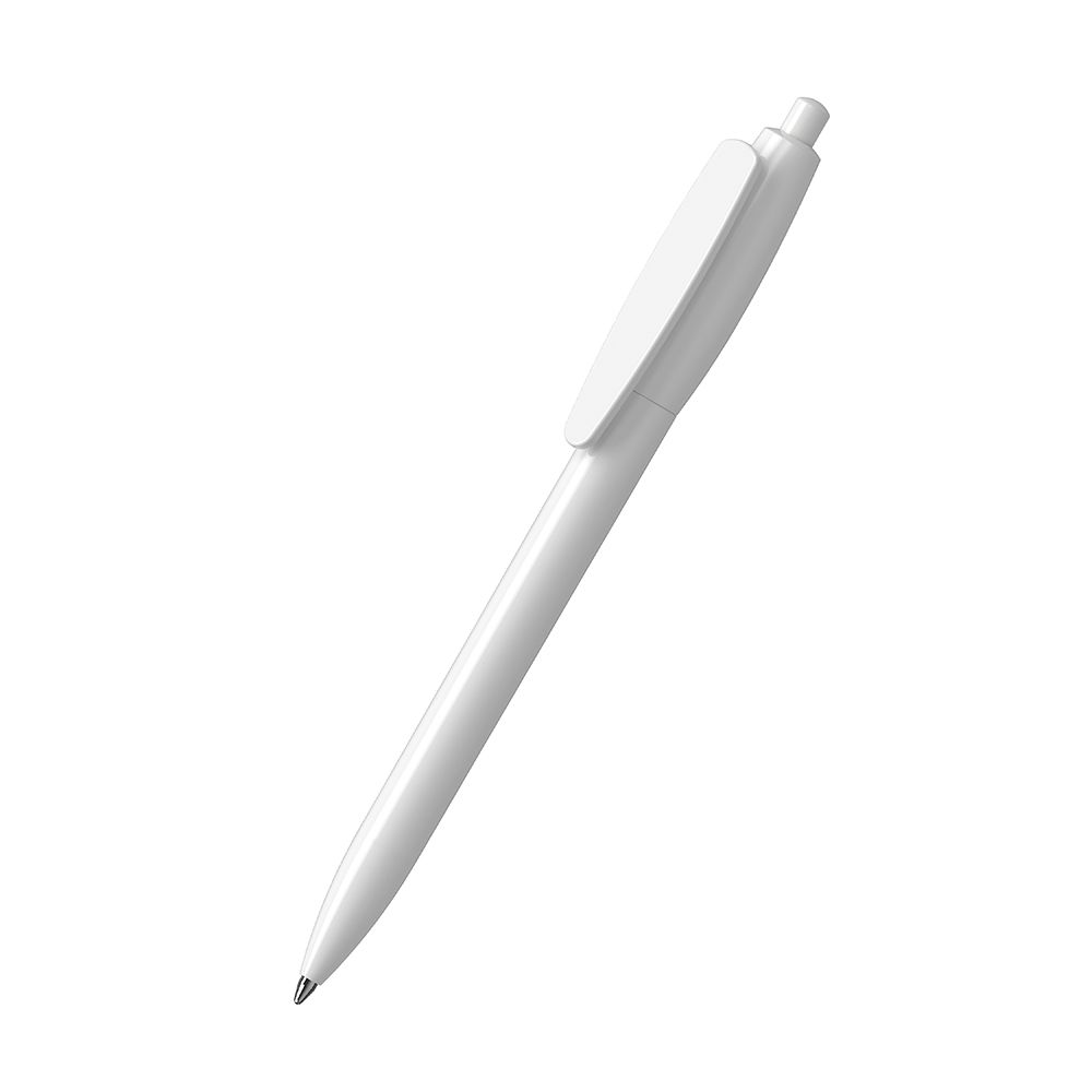 Druckkugelschreiber Klix high gloss - weiss-800