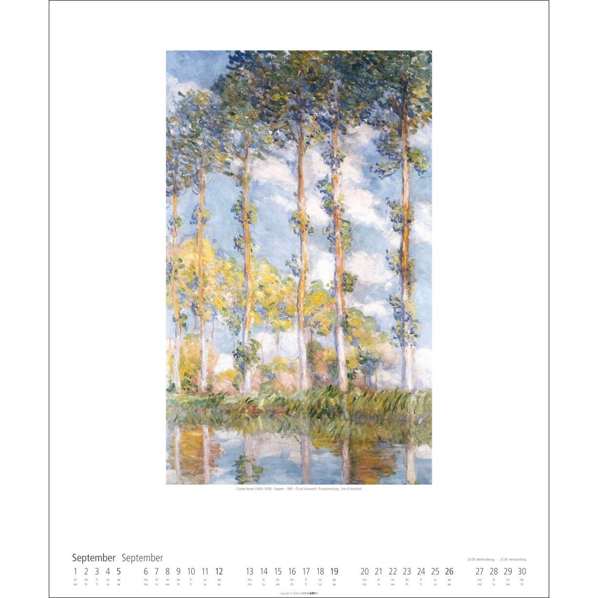 Claude Monet - Kunst & Kultur Kalender-930
