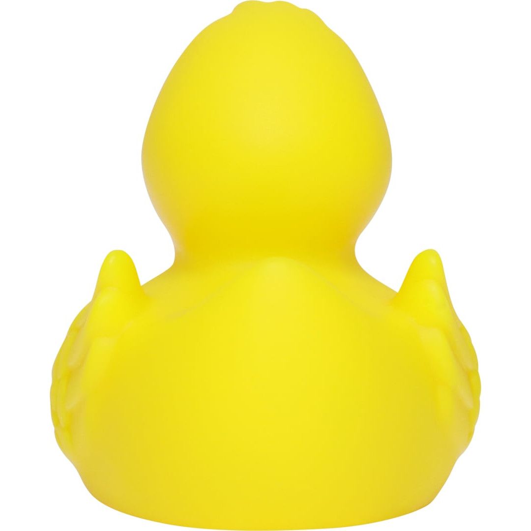 Renn-Ente mit Metallplatte klein - gelb - orange-238