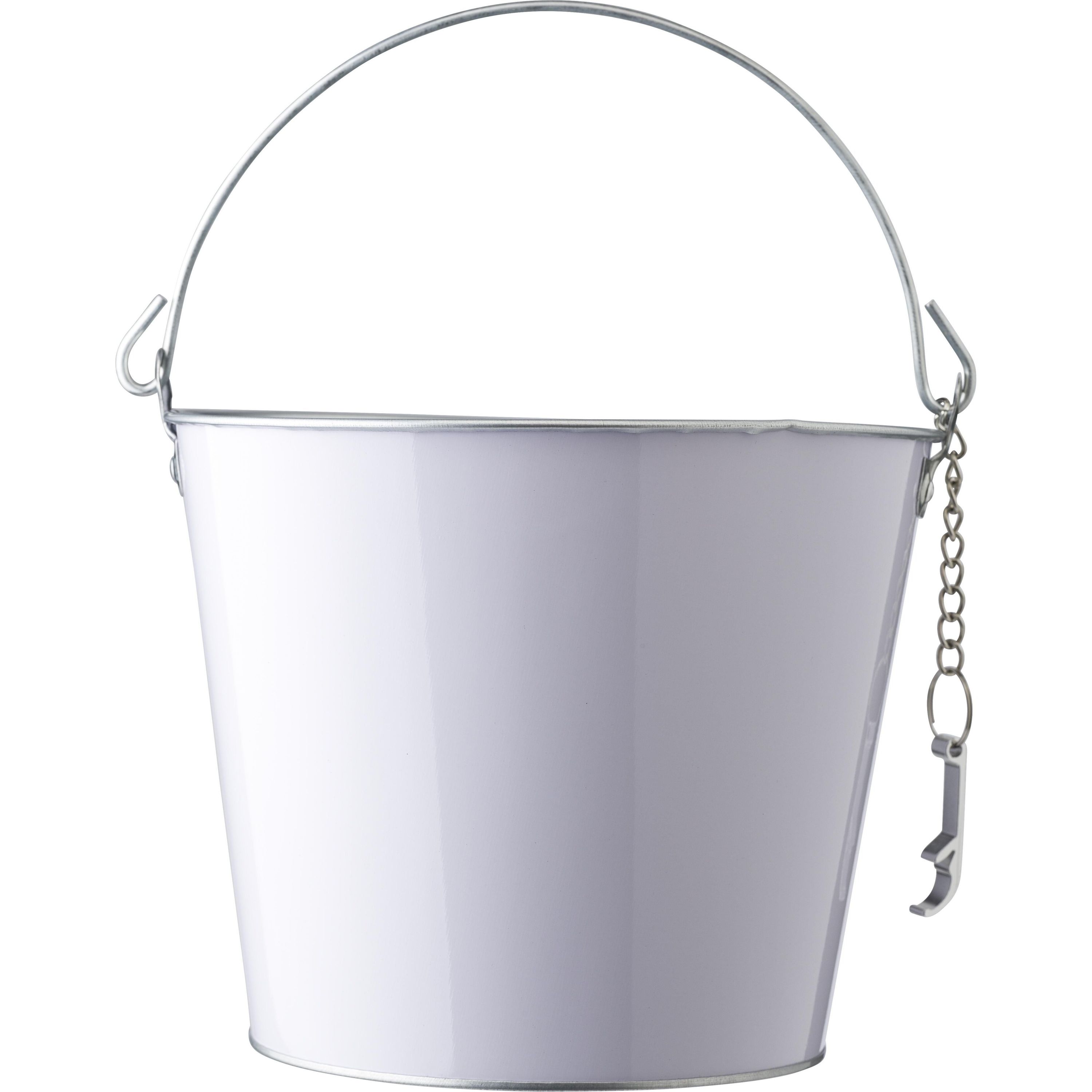 Eisbehälter aus Eisen und Aluminium Corey - weiß-331