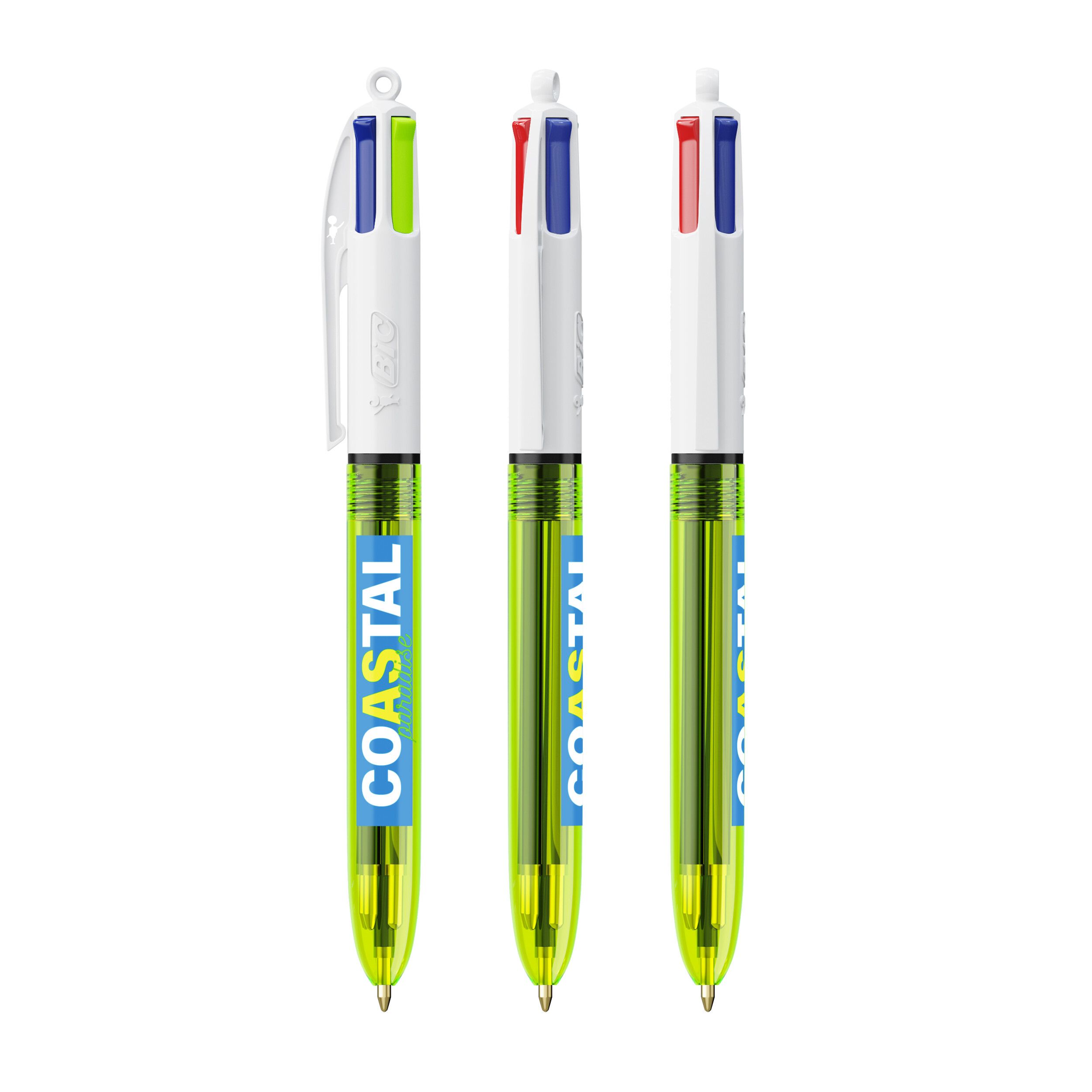 BIC® 4 Colours® Fluo Kugelschreiber - transparentes gelb-514