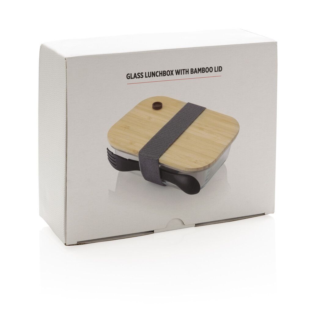 Lunch-Box aus Glas mit Bambusdeckel - transparent-84