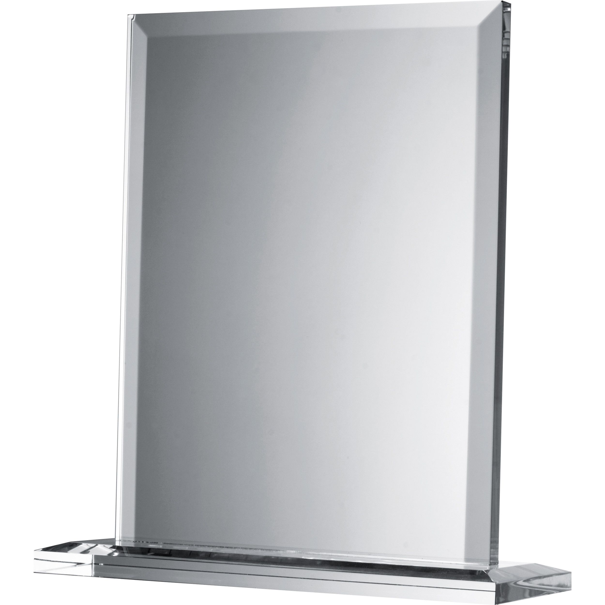 Glastrophäe mit standfestem Sockel - transparent-515