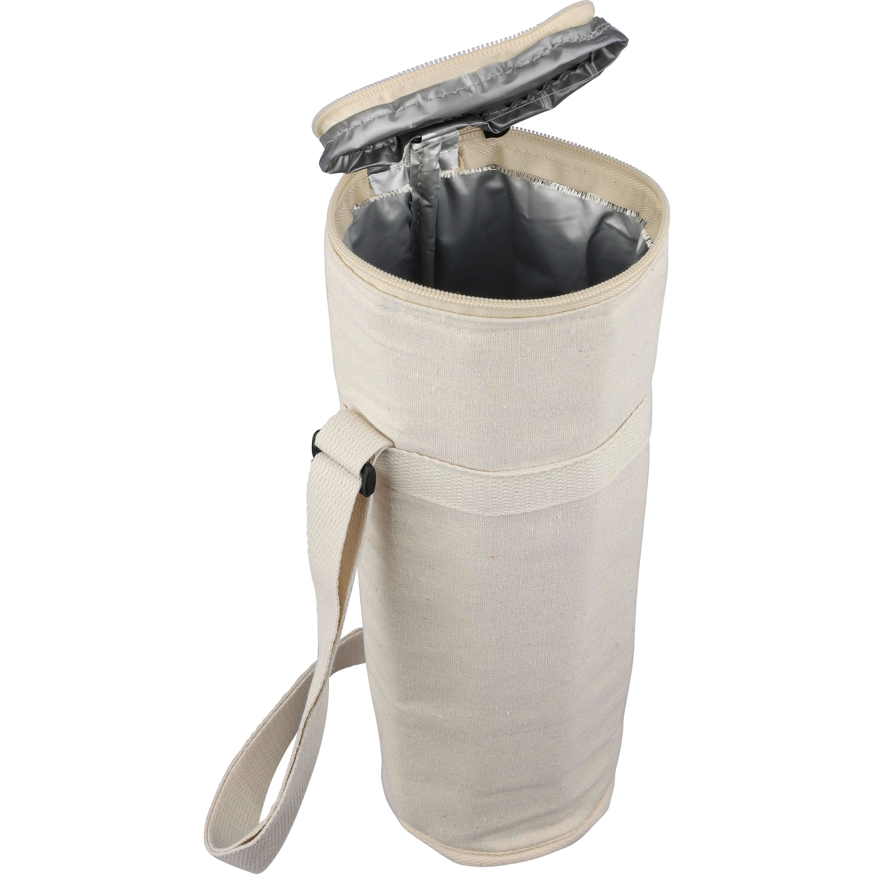 Kühltasche für Flaschen aus recycelter Baumwolle (270 g/m2) Eugene - khaki-541