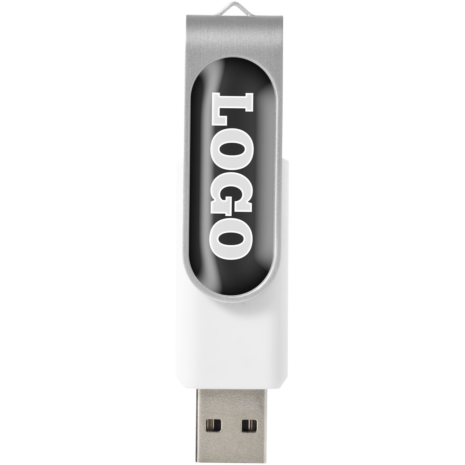 Twister USB-Stick 3.0 mit Doming - weiss - 128 GB-810