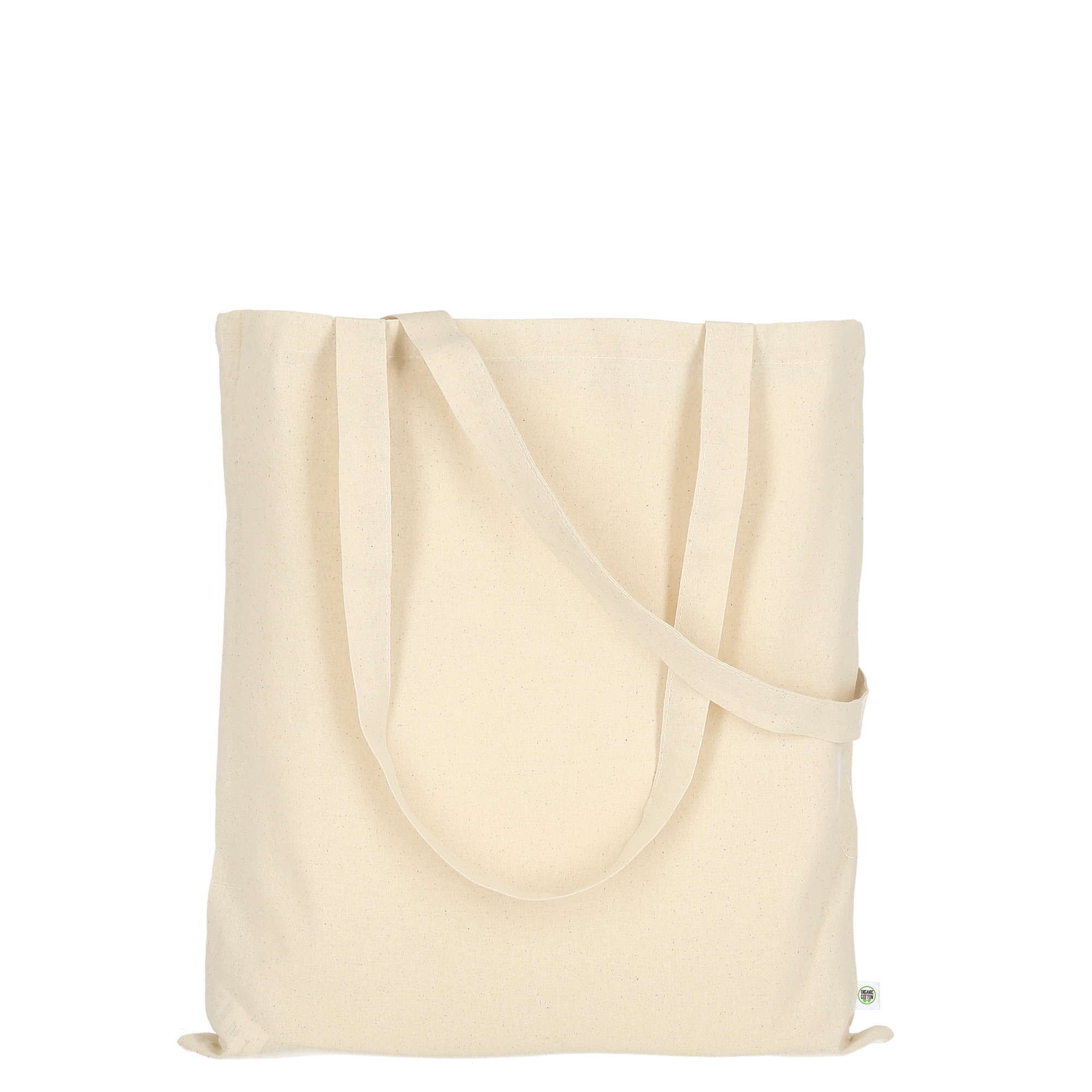 Tasche mit zwei langen Henkeln aus Organic-Baumwolle - natur-829