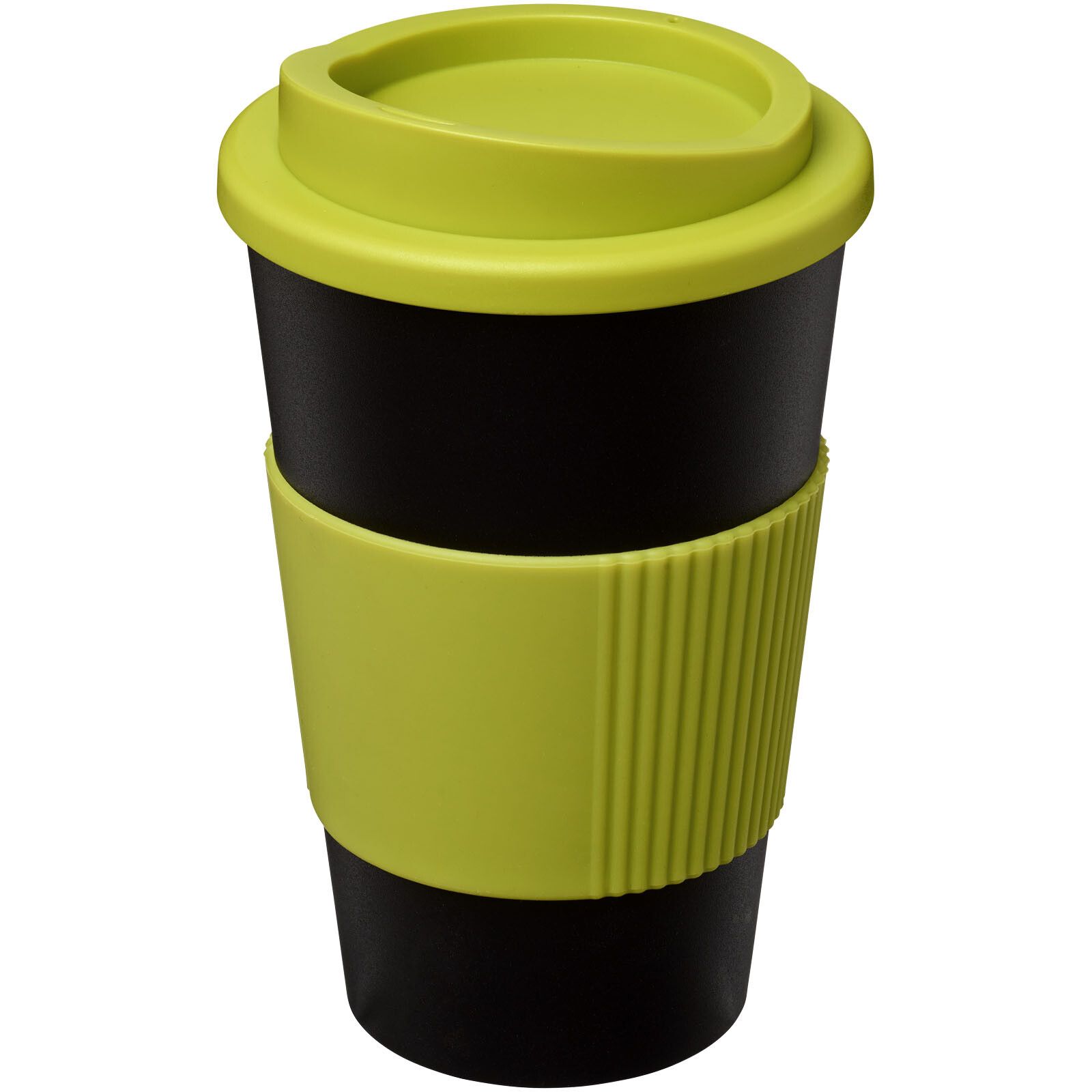 Americano 350 ml Isolierbecher mit Schutzring - schwarz -  limone-662