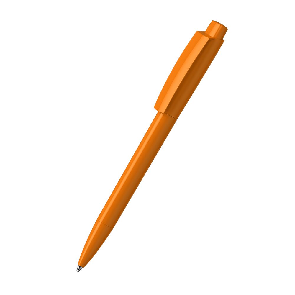 Druckkugelschreiber Zeno high gloss - hellorange-143