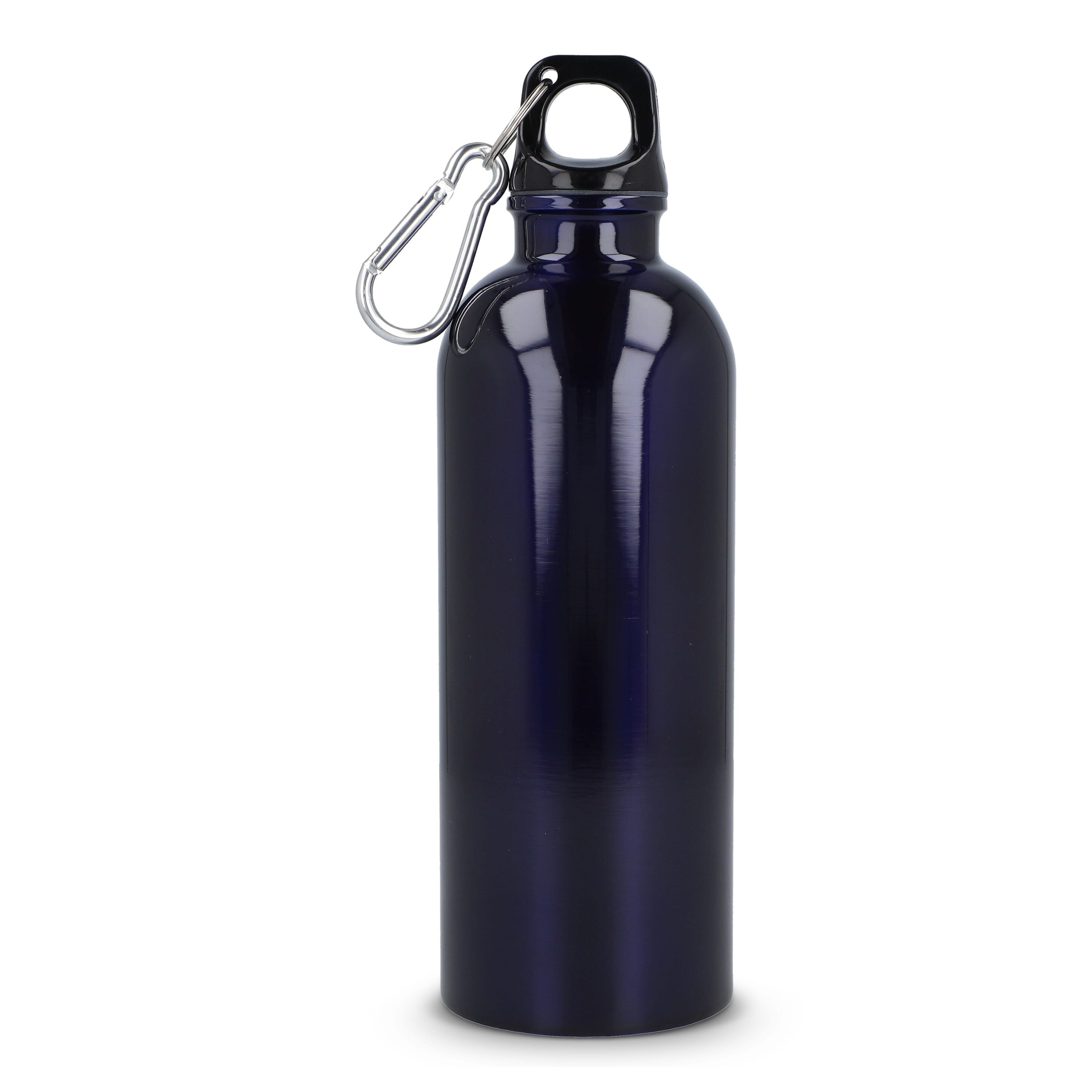 R-Edelstahl einwandige Flasche mit Karabiner 500 ml - dunkelblau-702