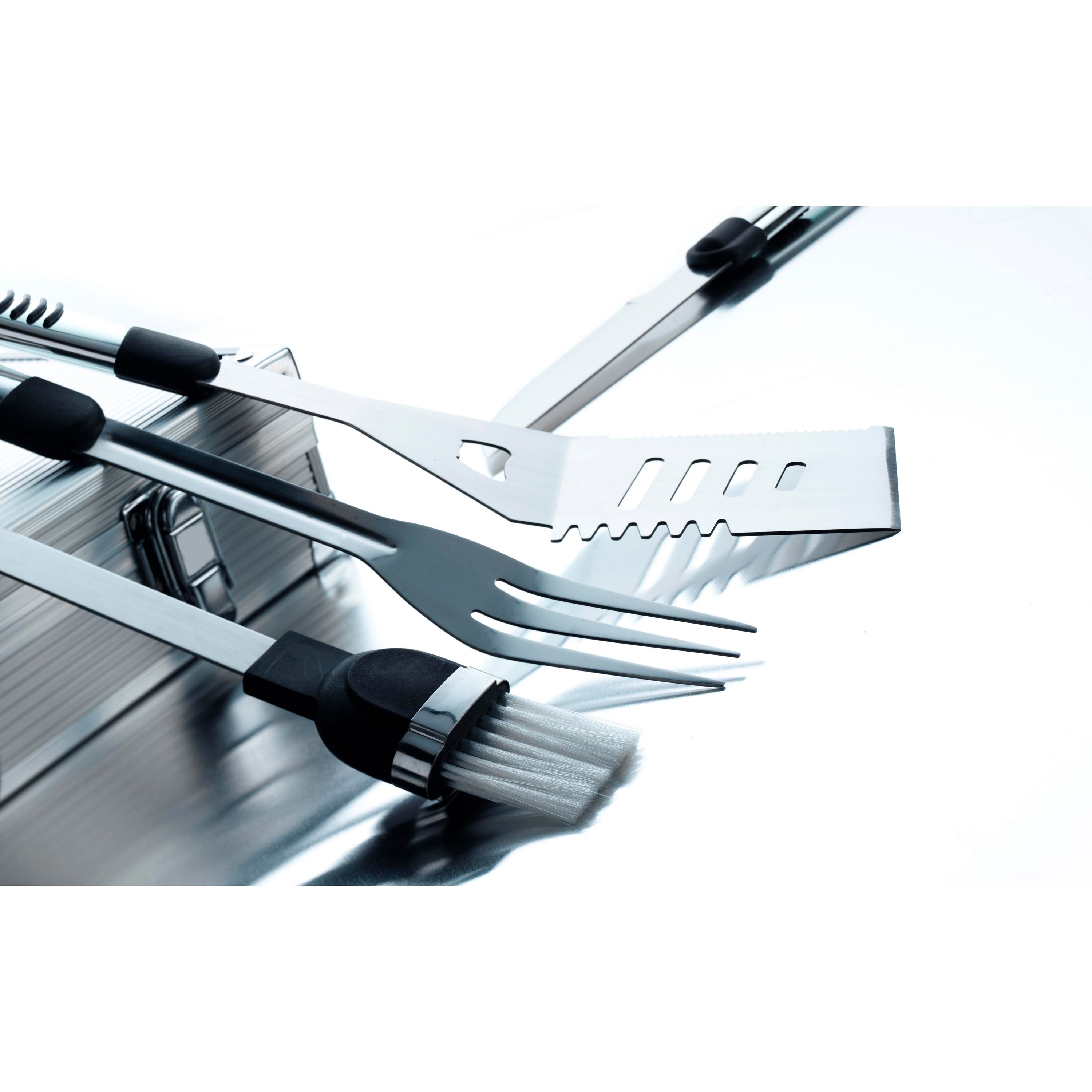 Grillset aus Edelstahl Dawn - silber-700