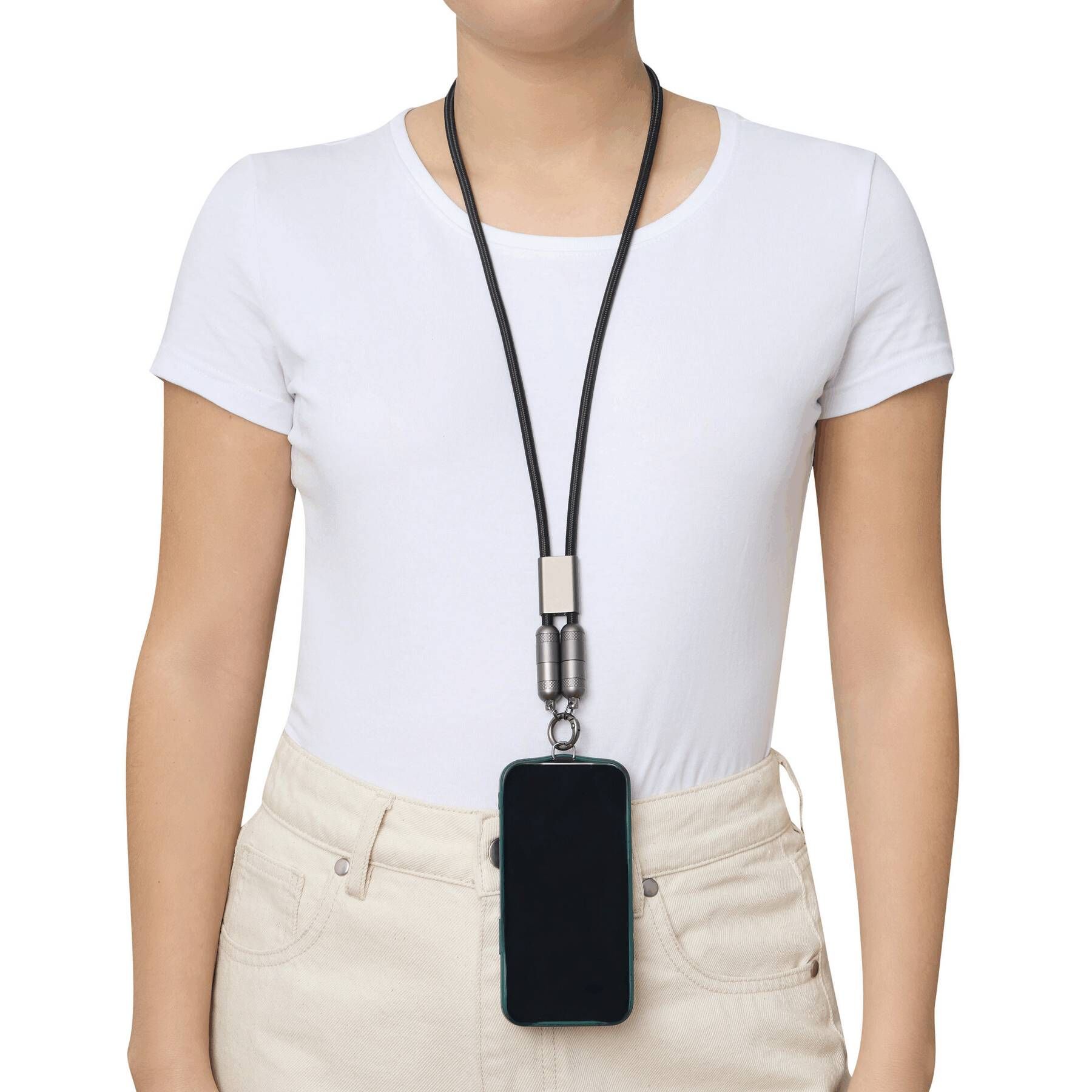 Lade- und Datenkabel LONGCARRY - grau - schwarz-64