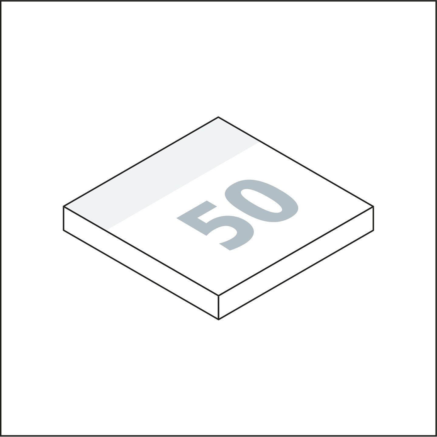 Haftnotizblock Basic 72 × 72 mm, 50 Haftzettel-563