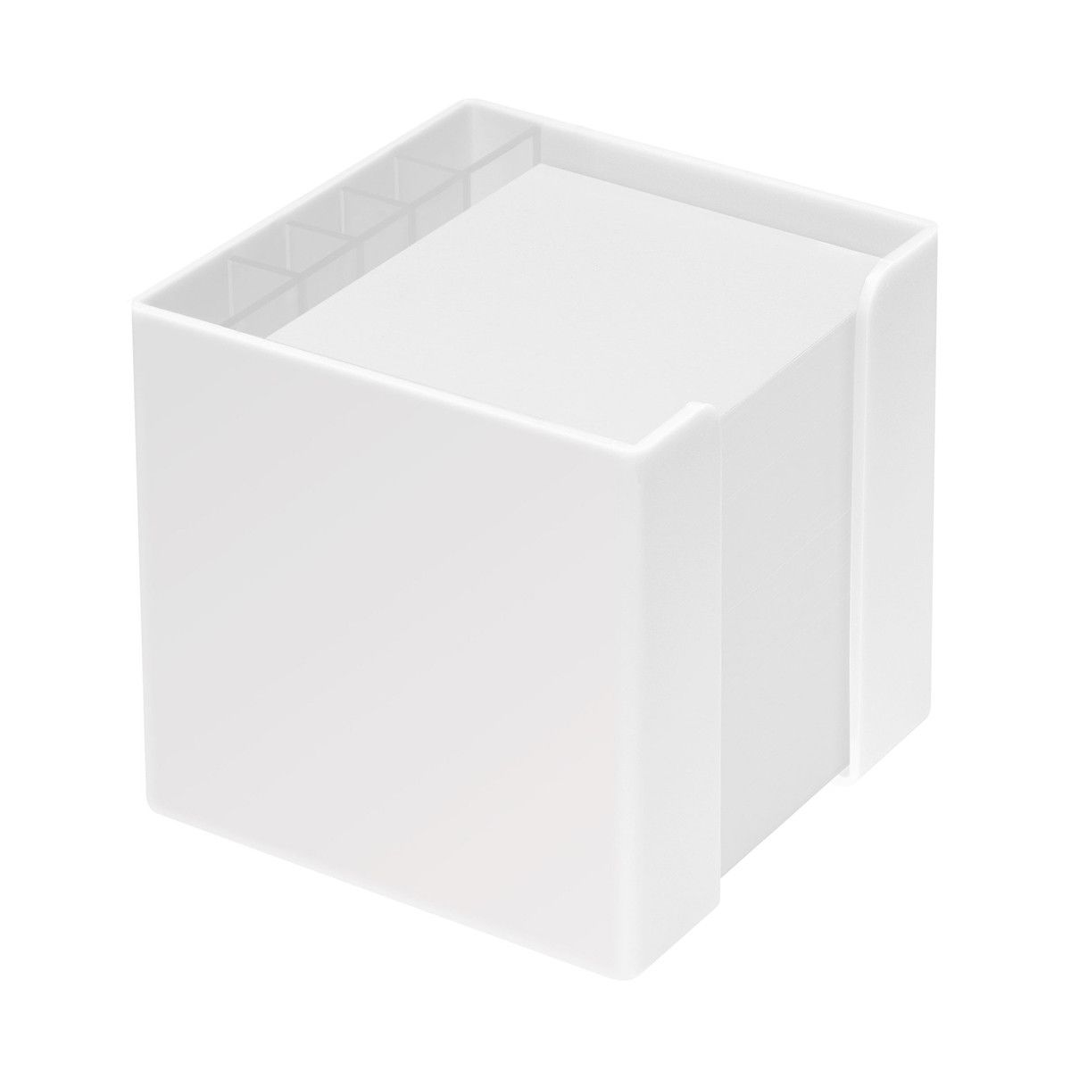 Zettelbox mit Köcher Alpha - weiß-185