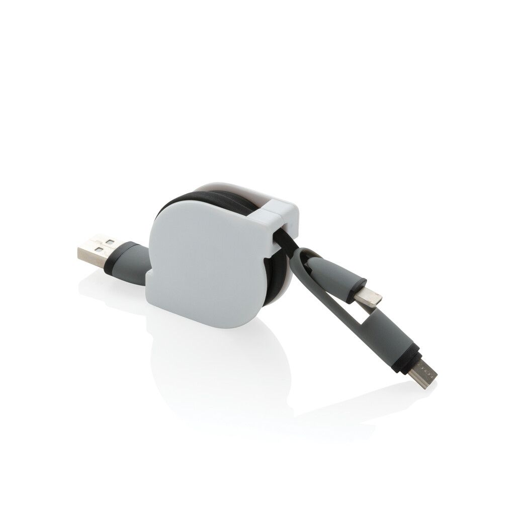 3-in-1 ausziehbares Kabel - schwarz-106