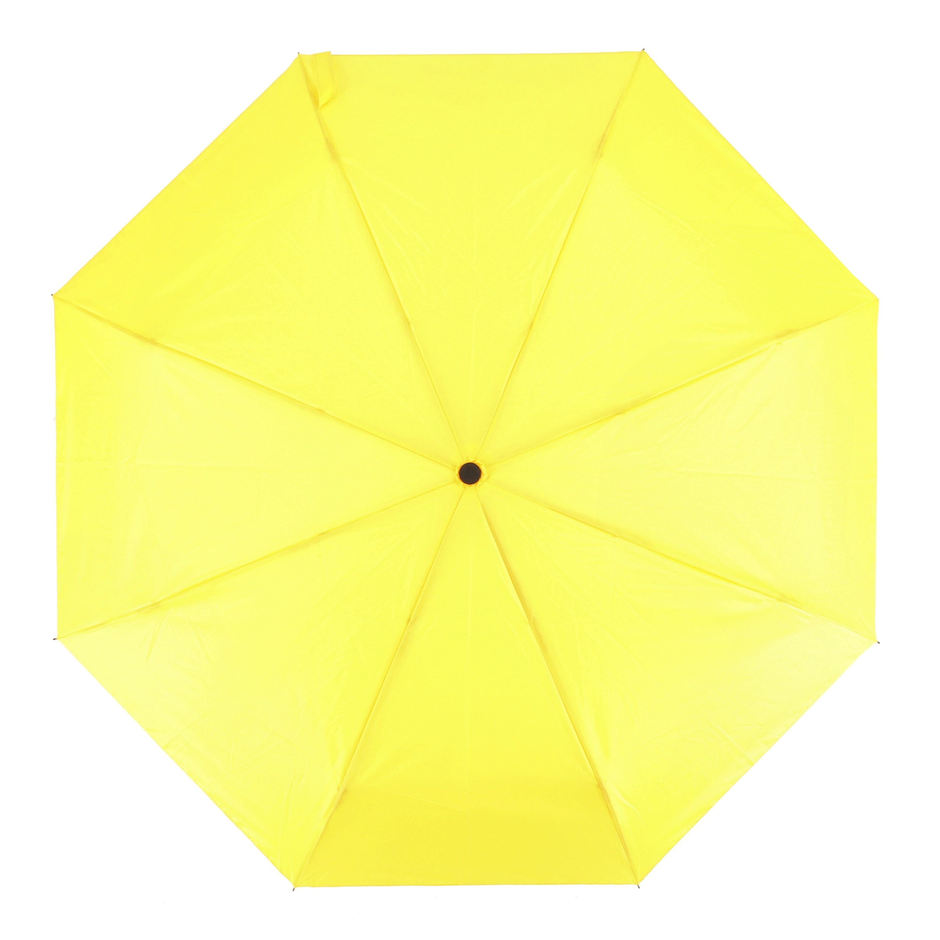 Congo 190T Pongee 21 Faltbarer Regenschirm - gelb-165