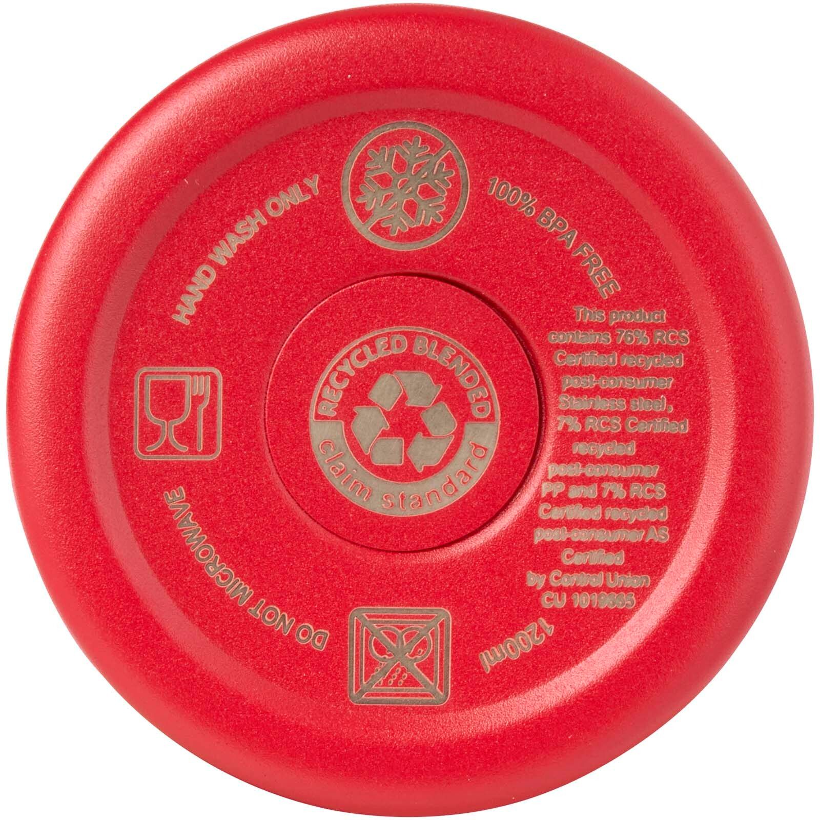 Sydney 1200 ml doppelwandiger RCS-zertifizierter Kupfer-Vakuum Isolierbecher mit Strohhalm - rot-230