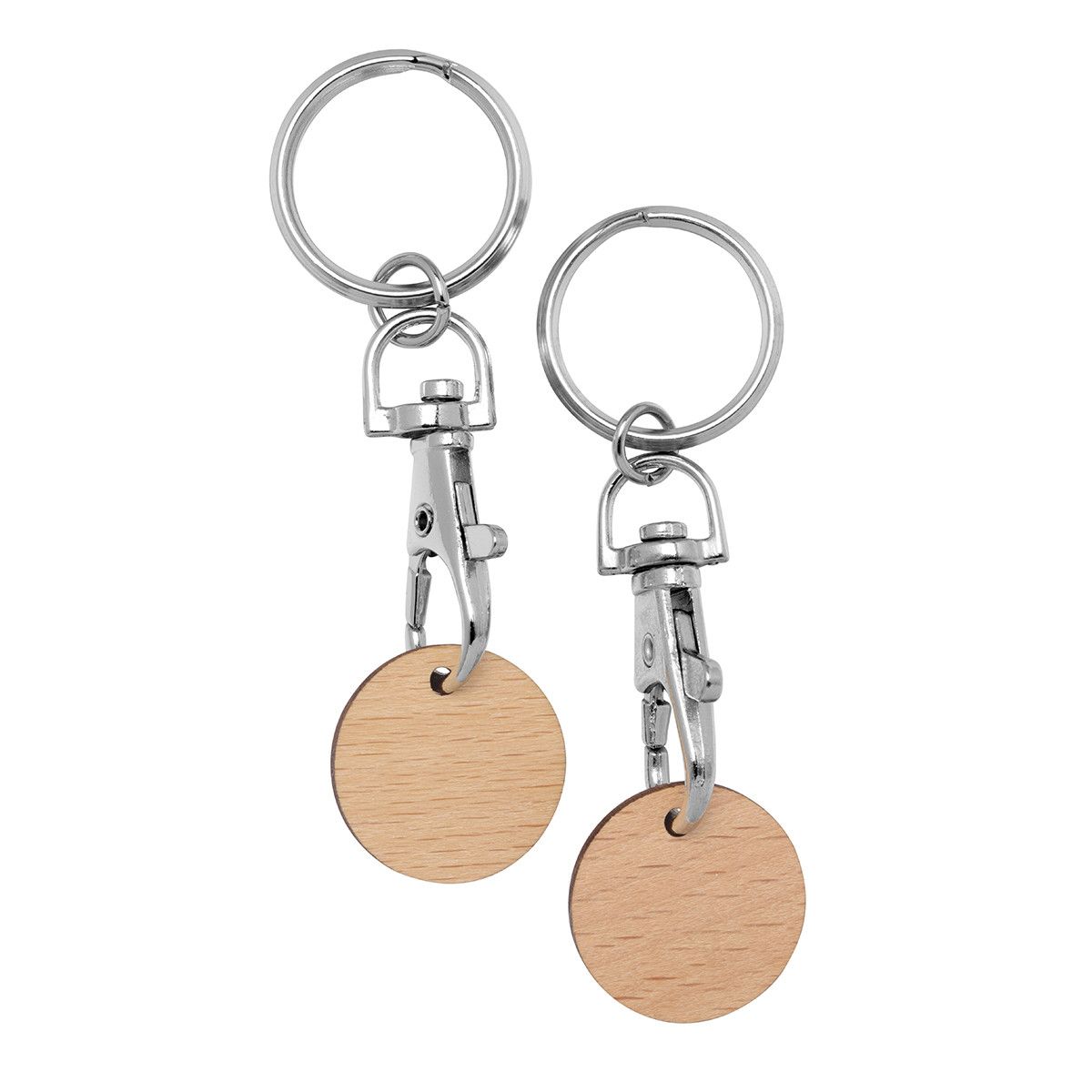 Metall-Karabinerhaken Kappa - silber, beige-777