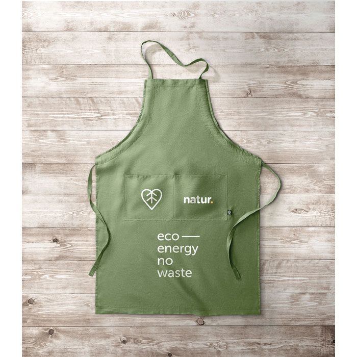 Hanf Küchenschürze 200g/m² NAIMA APRON - grün-455