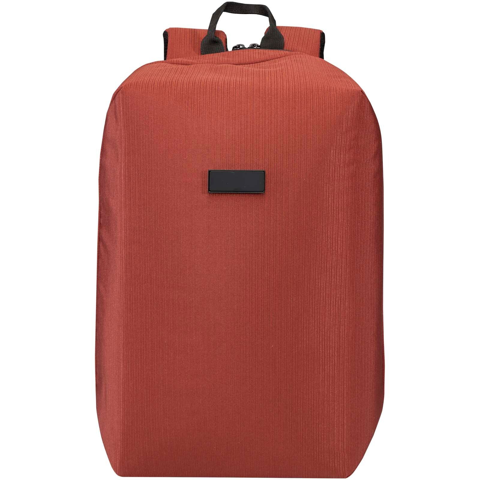 Luma 15" GRS Laptop-Rucksack aus recyceltem Material mit Diebstahlschutz 10L - ziegelstein-462