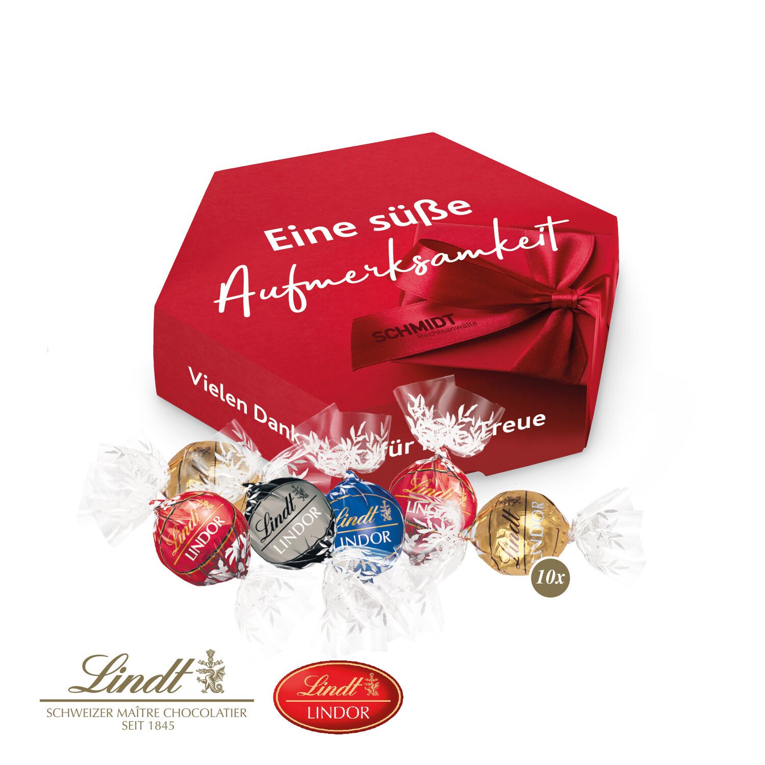 Süße Präsentbox "Maxi" mit Lindor Pralinés-717
