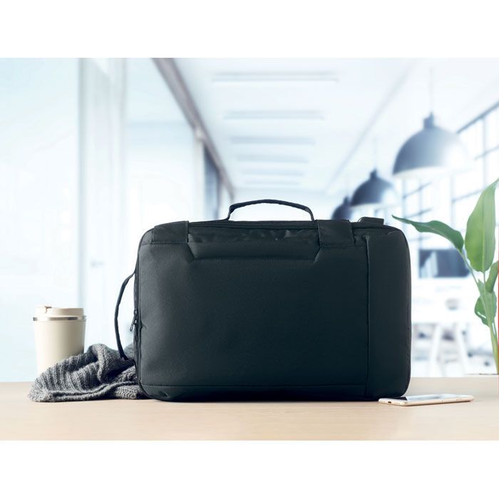 Laptop Rucksack 300D RPET SINGAPORE - schwarz-193