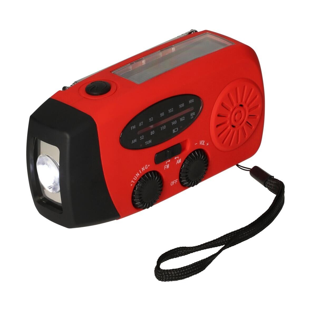 Kurbelradio mit Taschenlampe Volt - schwarz-564