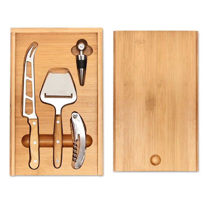 Wein und Käse Set WINE&CHEESE - holz-974