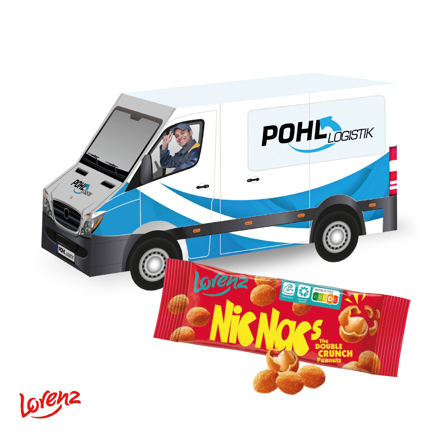3D Präsent "Transporter" mit Lorenz Nic Nac'S-499