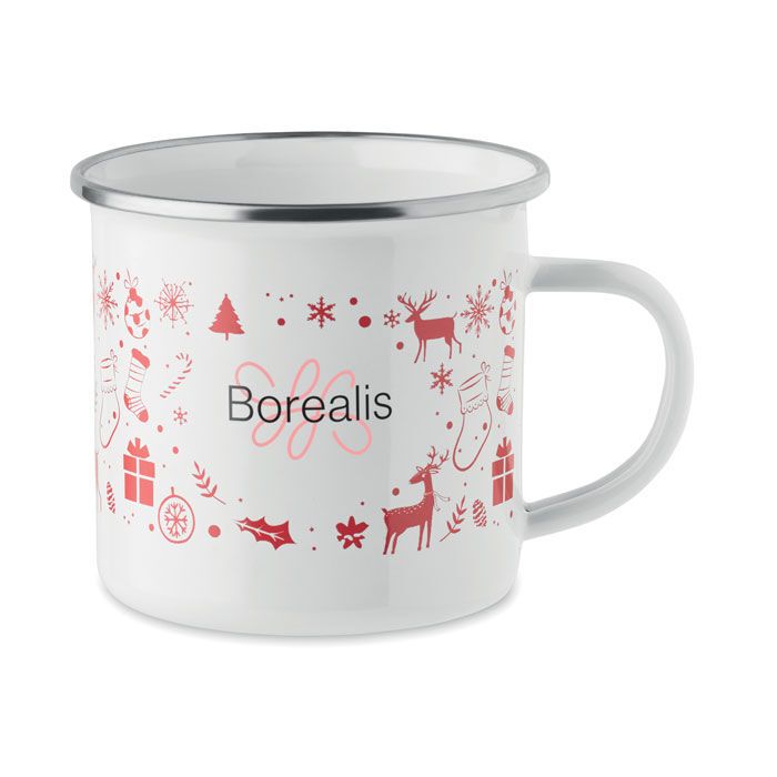 Emaille-Becher 300ml SEASOMEL - weiß-303