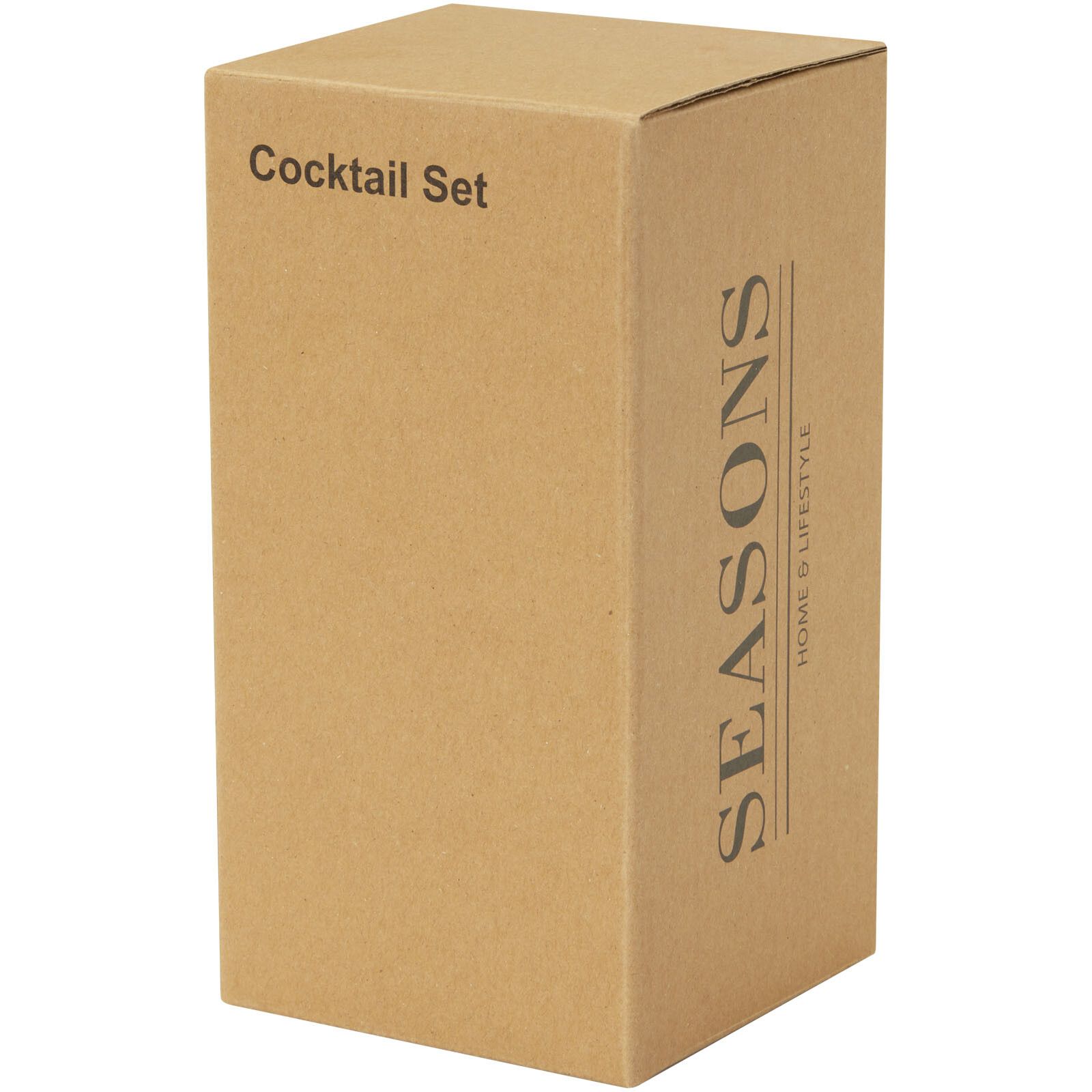 Gaudie Cocktailshaker aus recyceltem Edelstahl - eisblau-431