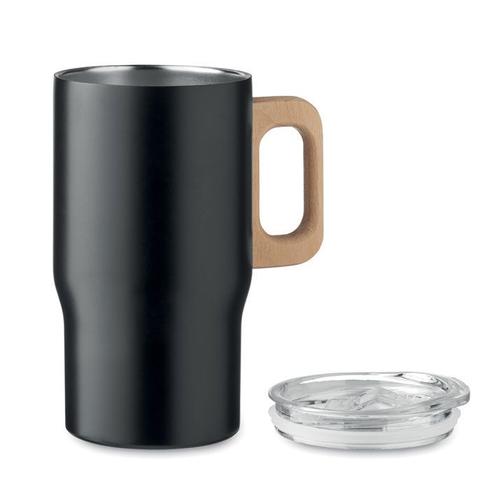 Doppelwandiger Becher 350ml TUMBOO - schwarz-726