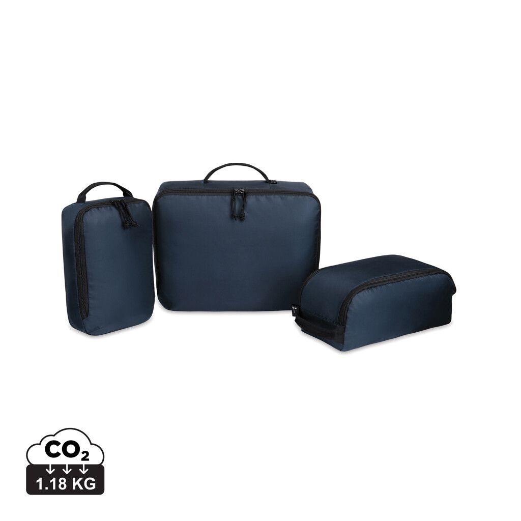 Renew AWARE™ rPET 3-teiliges Packing-Cube-Set - navy blau-238