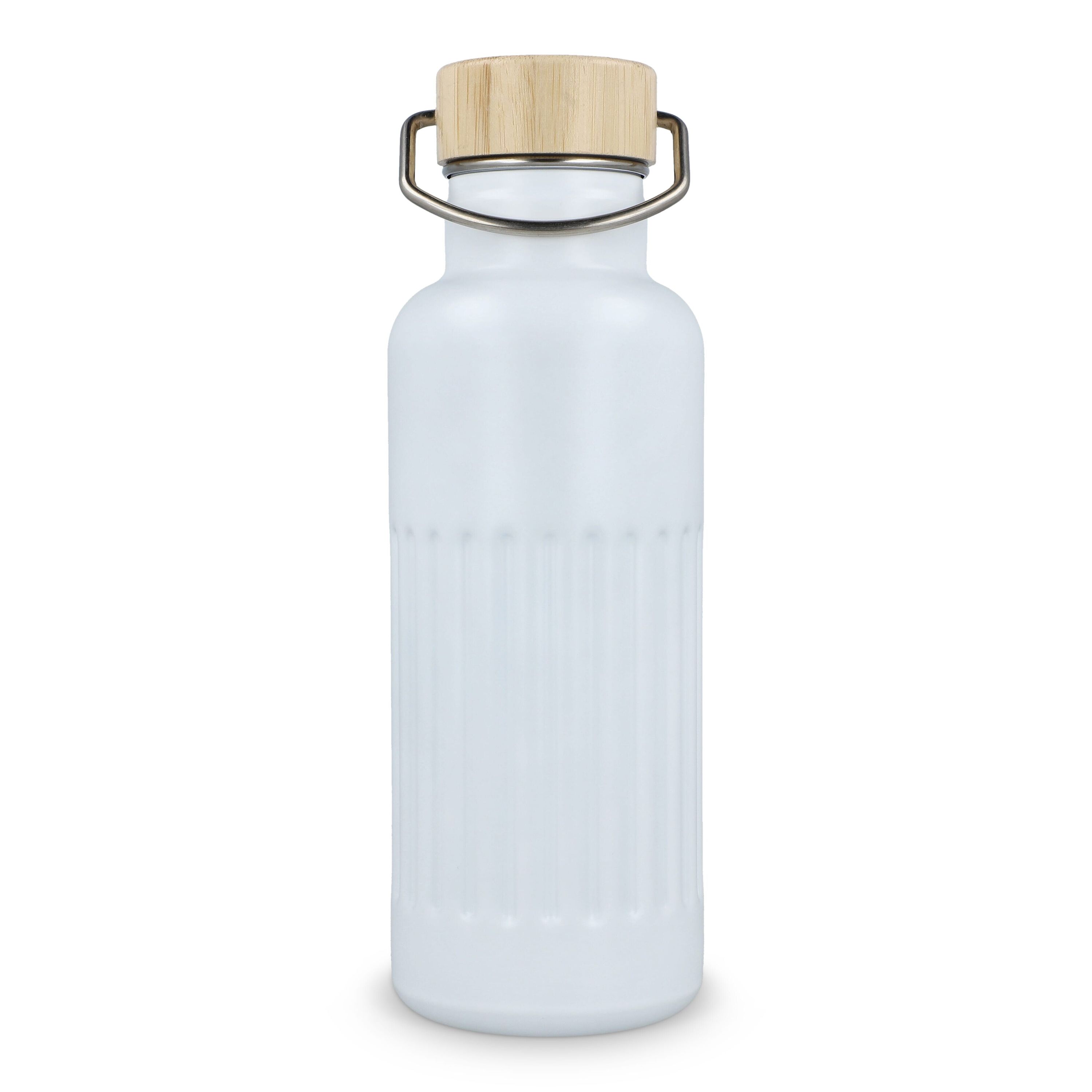Recycelte Edelstahl-Isolierflasche 500 ml - weiss-880