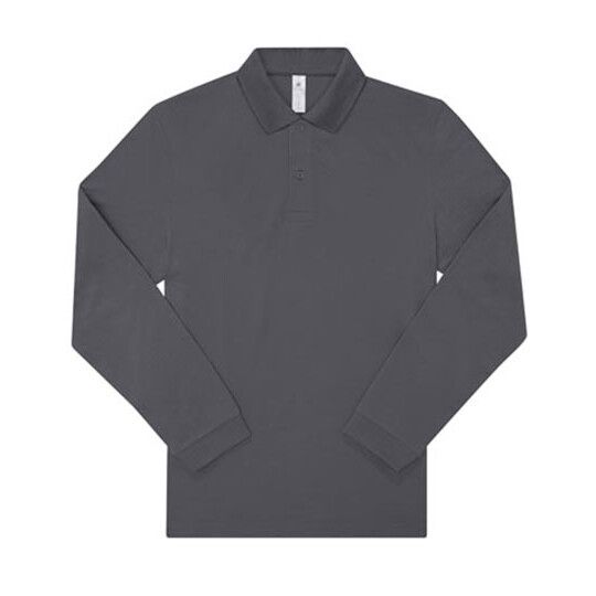 My Polo 180 Long Sleeve - dark grey solid - 3XL-740