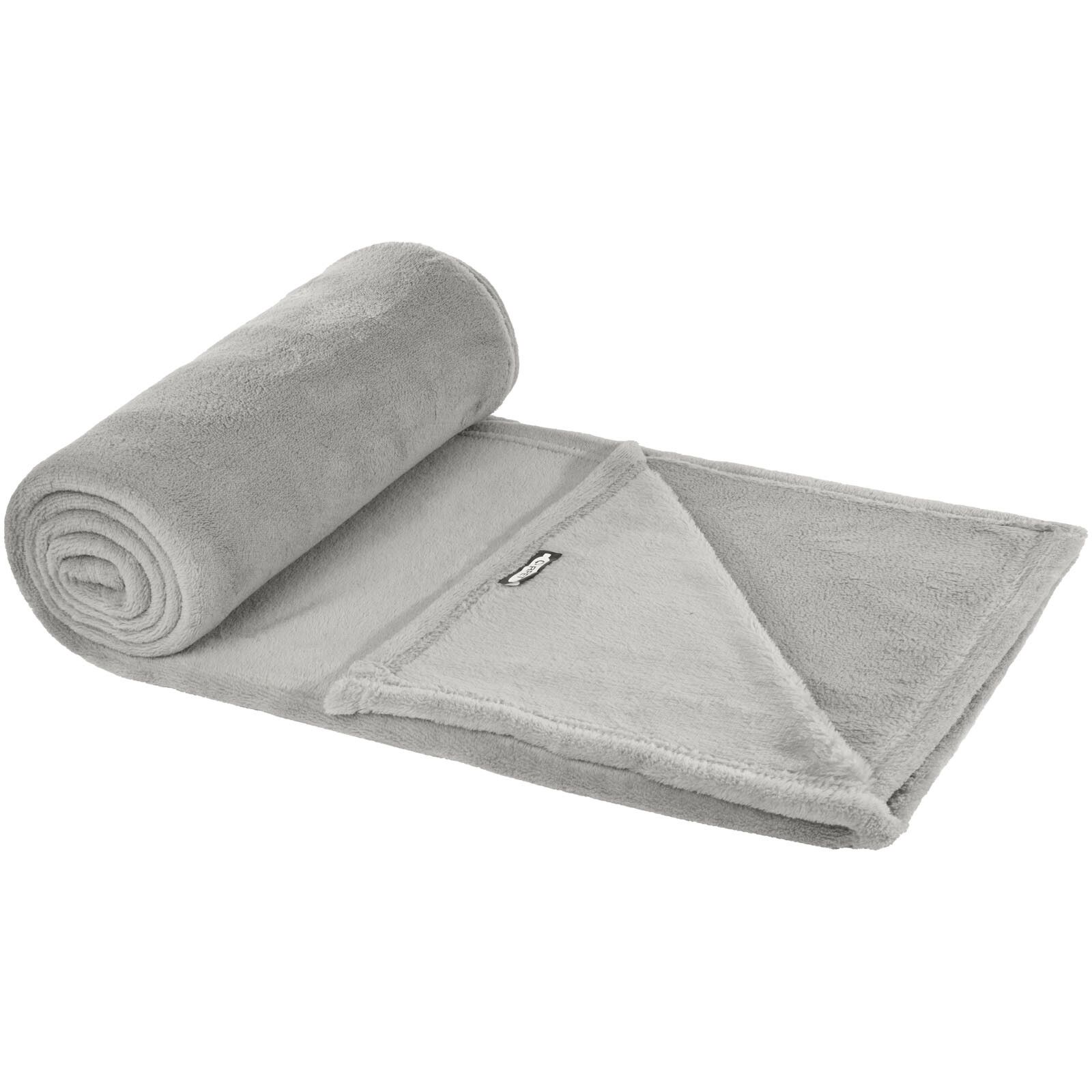 Lily GRS zertifizierte, RPET Decke aus Coral Fleece - grau-215