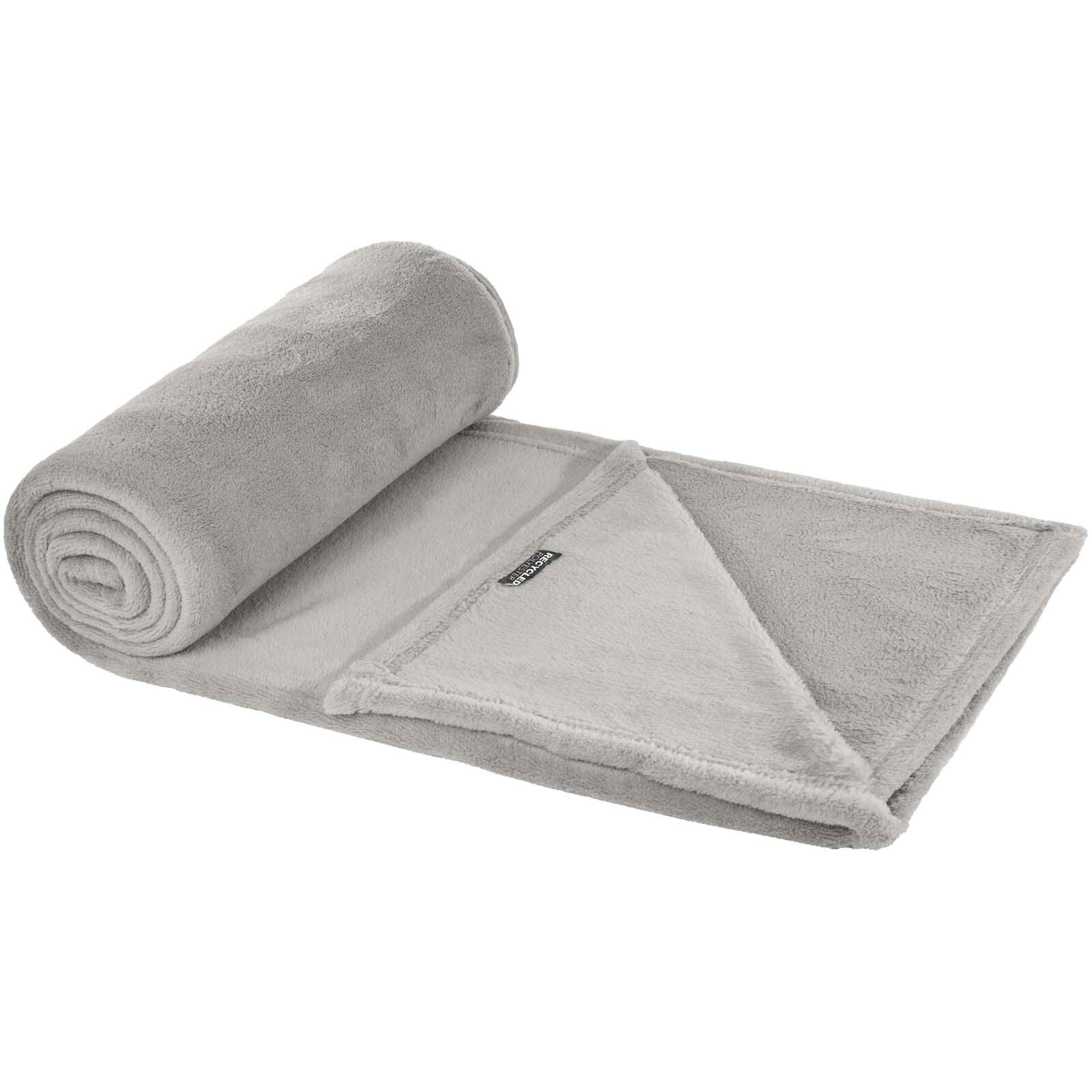 Lily GRS zertifizierte, RPET Decke aus Coral Fleece - grau-215