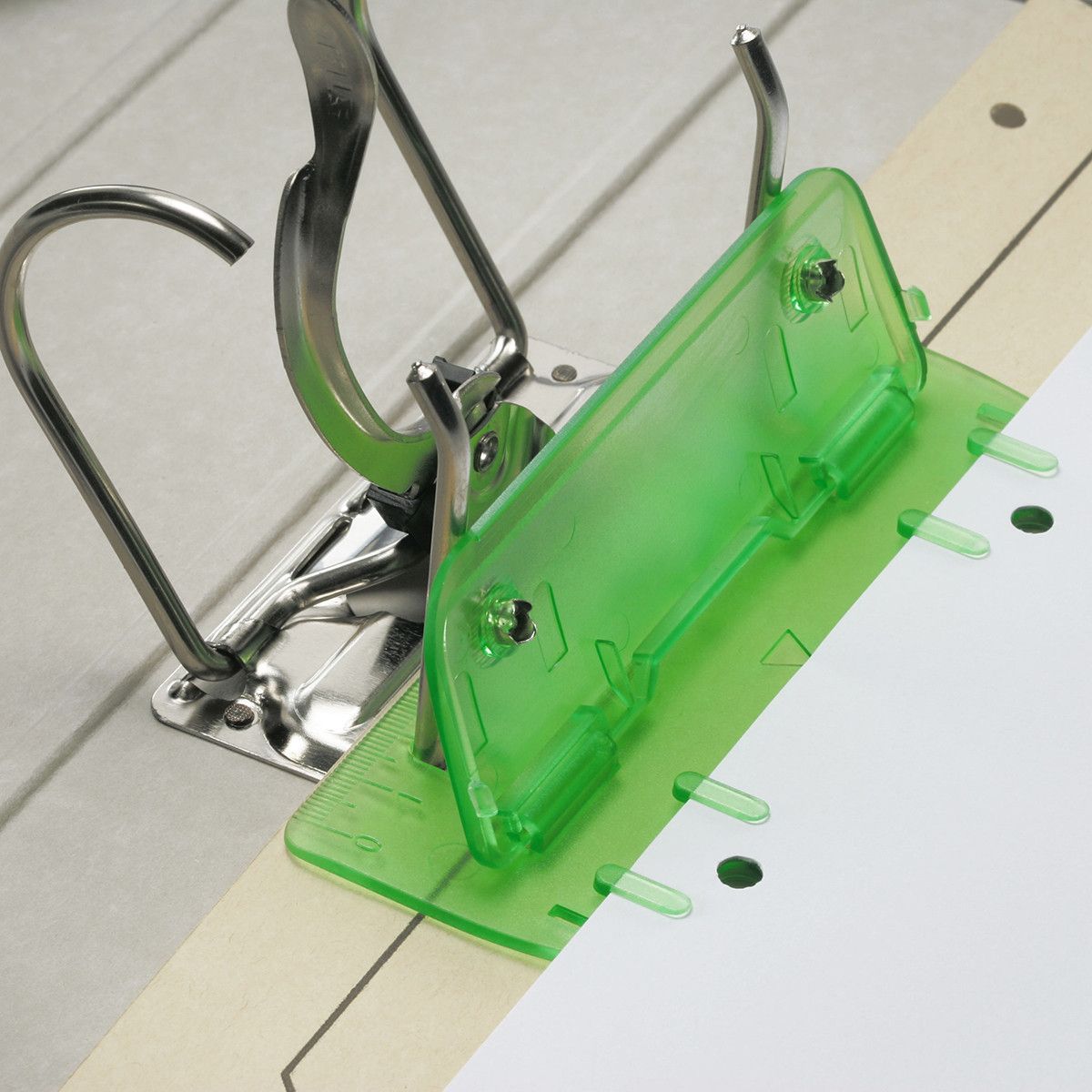 Locher (mit 12cm Lineal) - gefrostet grün-501