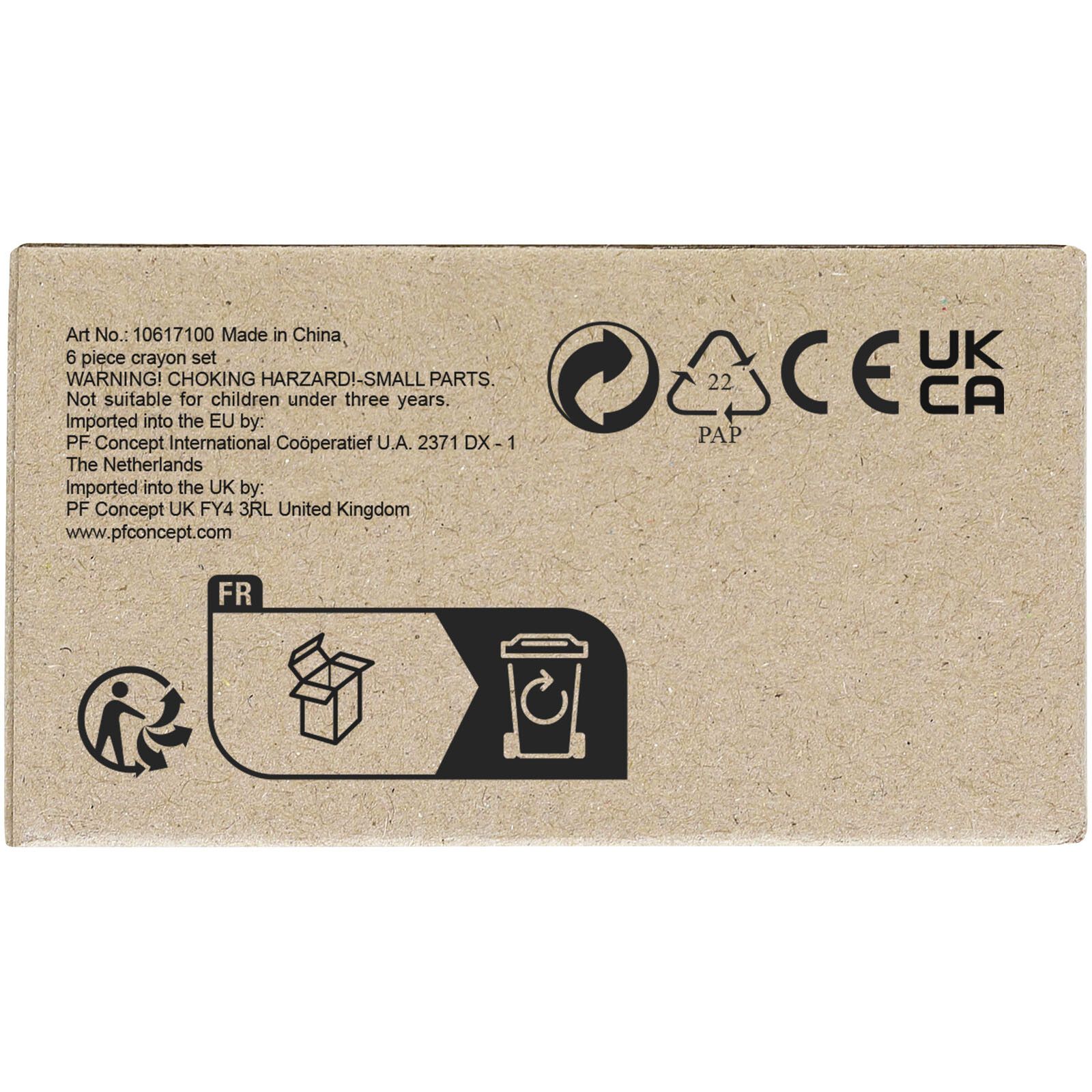 Ayo 6 teiliges Wachsmalstifteset - natur-487