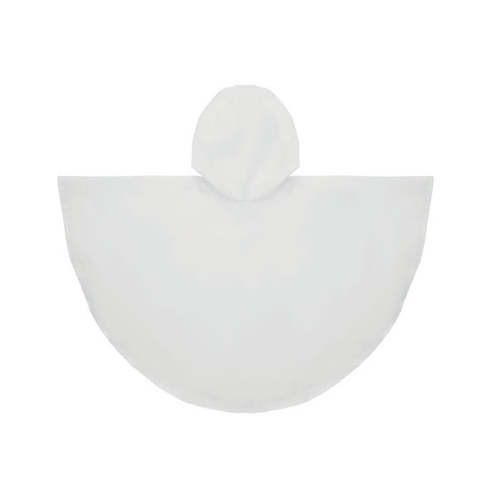 Kinder-Regenmantel PEVA PONCHIE - weiß-826