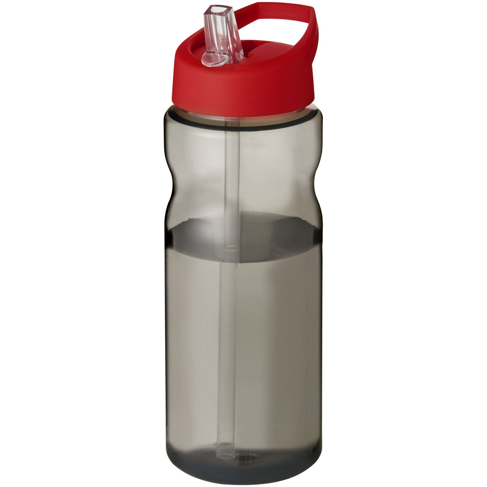 H2O Active Eco Base 650 ml Sportflasche mit Ausgussdeckel - kohle -  rot-937