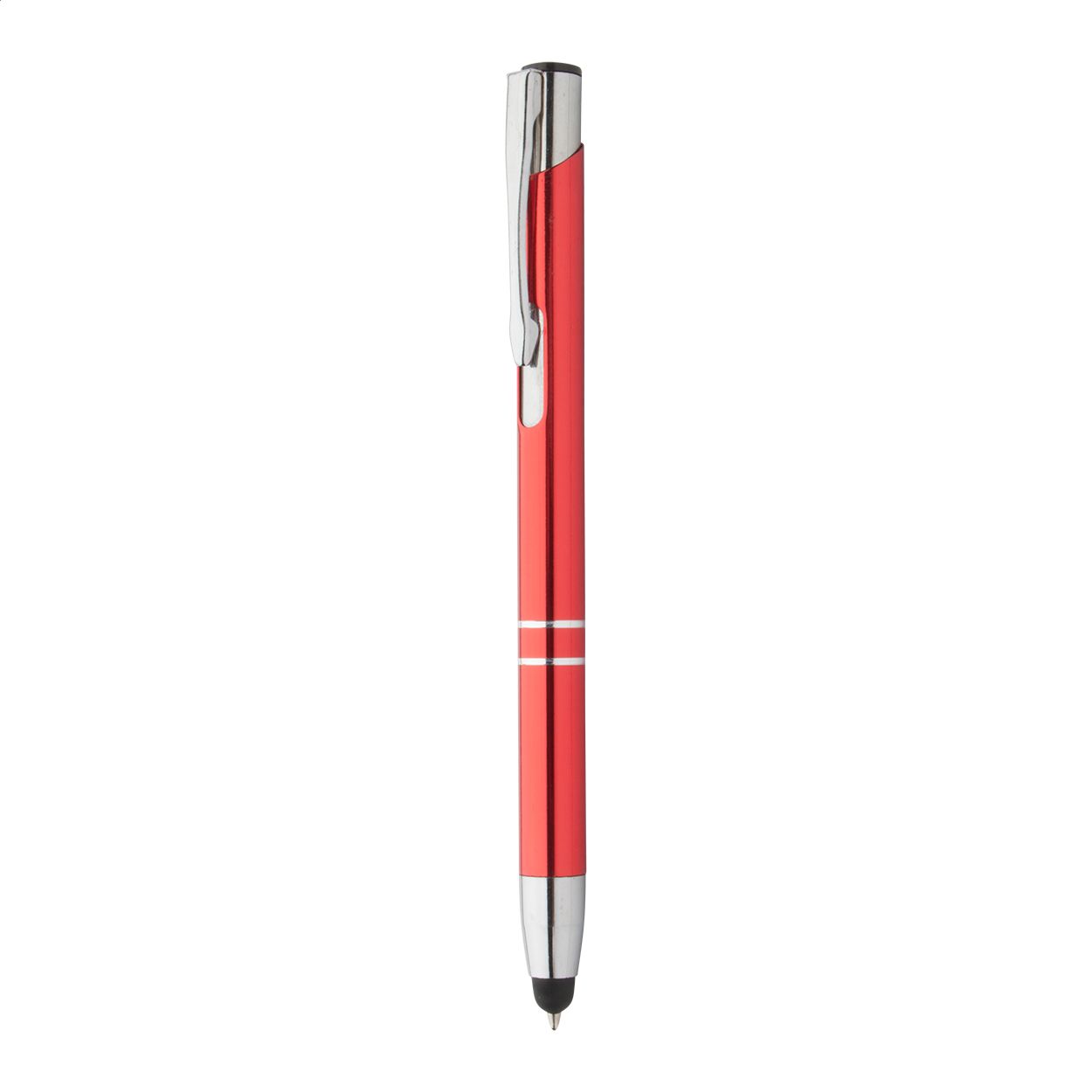 Touchpen mit Kugelschreiber Tunnel - rot-614