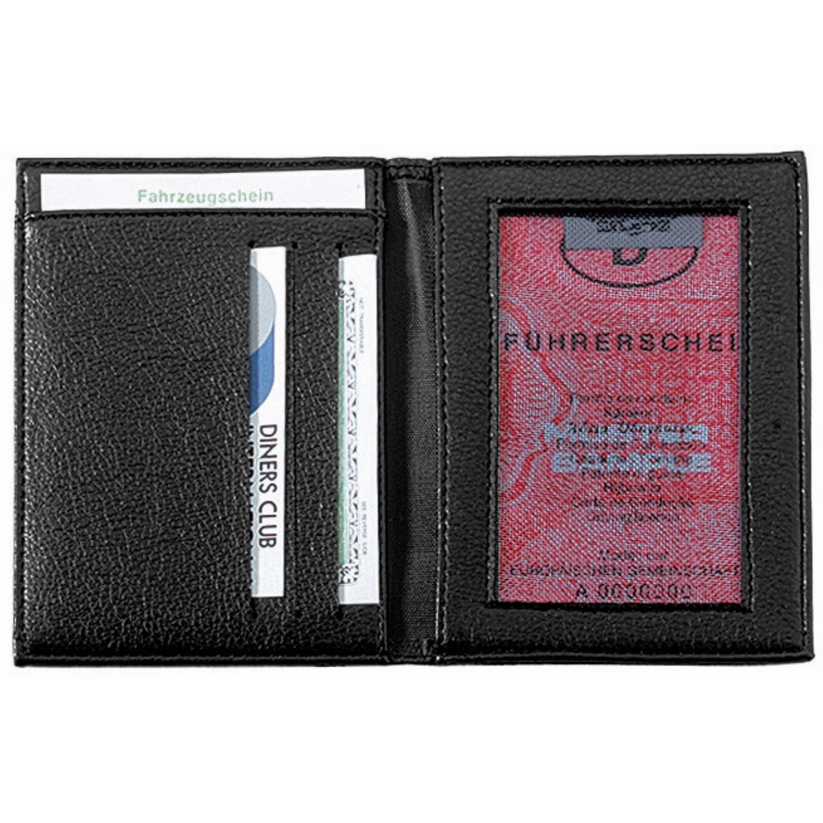 CreativDesign® Ausweistasche "Paper 2 DeLuxe" - schwarz-954