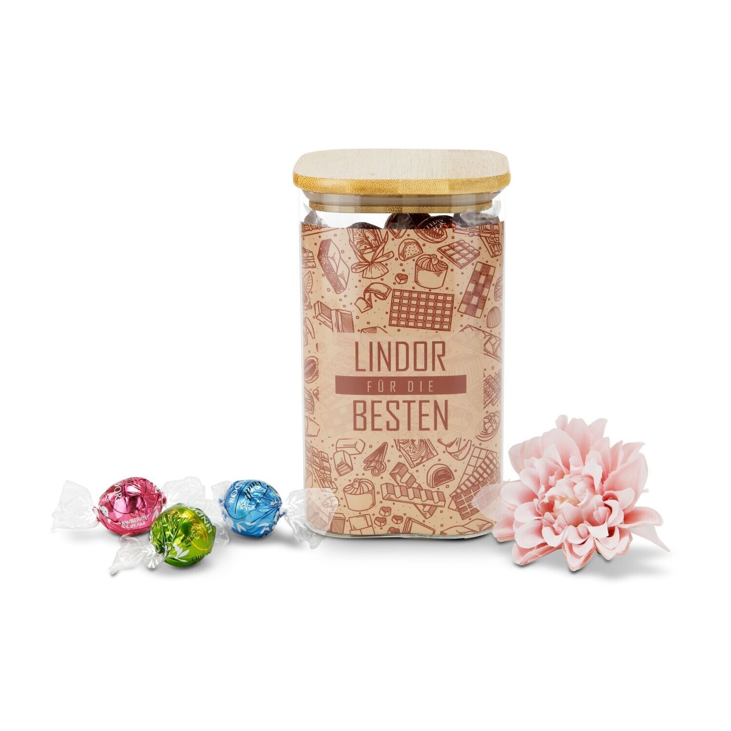 Geschenkset Lindor Team-Glas Frohe Ostern mit 35 Lindt Lindorkugeln-64