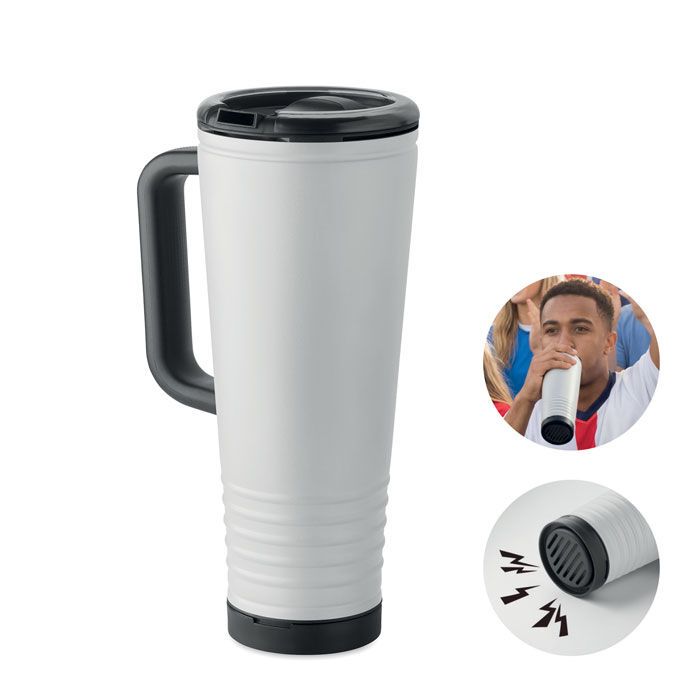 Doppelwandiger Becher 700ml HOWLER CUP - weiß-307