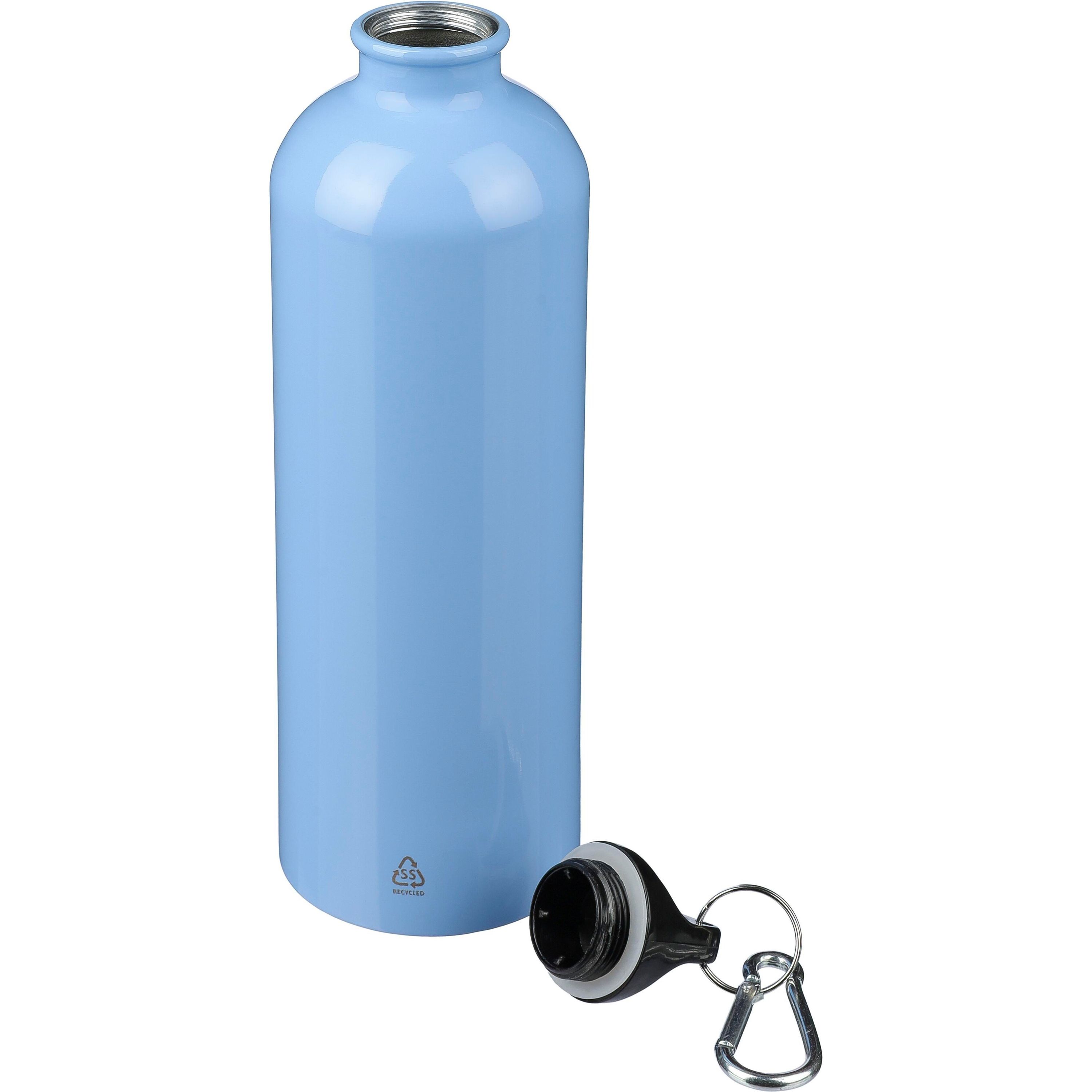 Recycelte einwandige Edelstahlflasche (750 ml) Emeric - rosa-574
