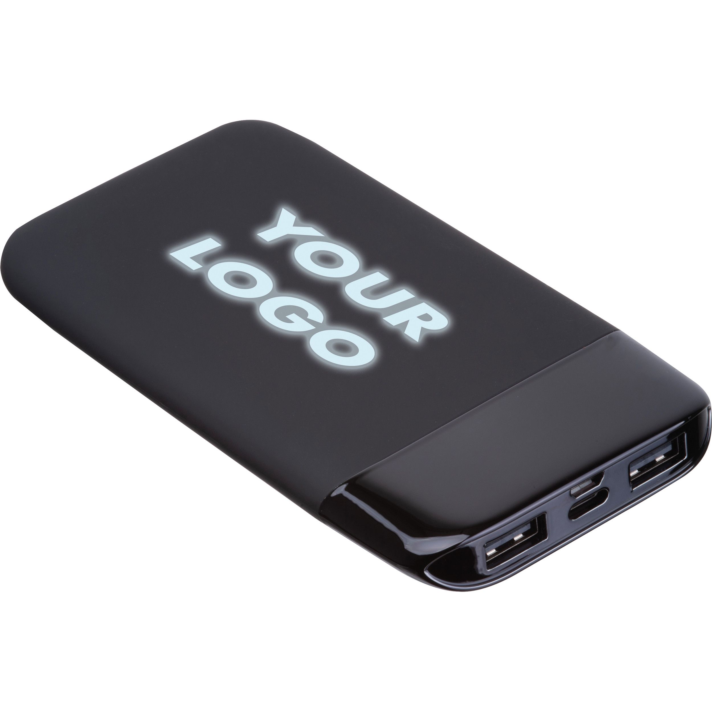 8.000 mAh Powerbank mit leuchtendem Logo FLOYD - schwarz-756