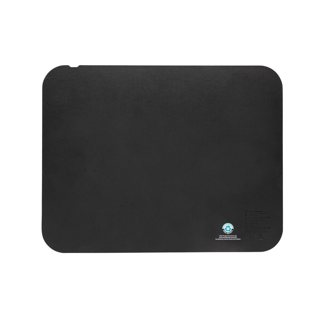Swiss Peak 15W 3-in-1 Lade-Mauspad aus RCS recyceltem PU - schwarz-904