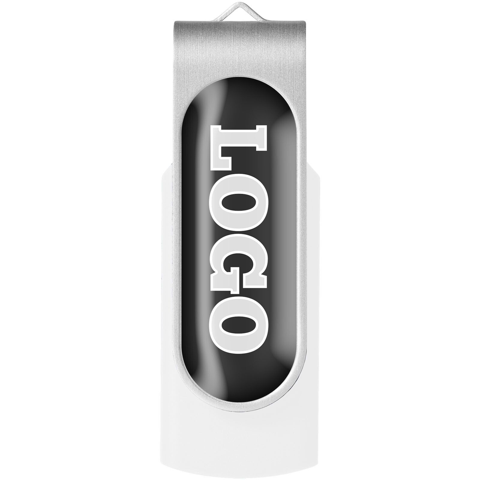 Twister USB-Stick 3.0 mit Doming - weiss - 128 GB-393